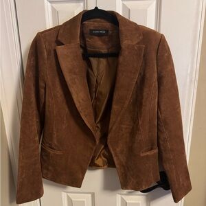 Ivanka Trump Tan Faux Suede Blazer